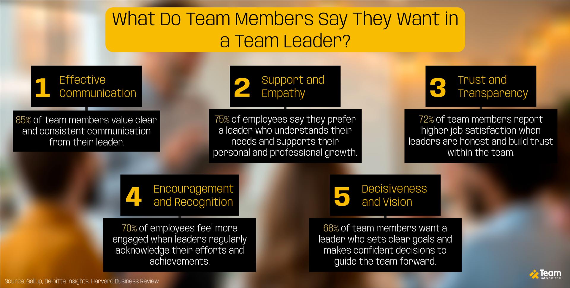 What Do Team Members Say They Want in a Team Leader?