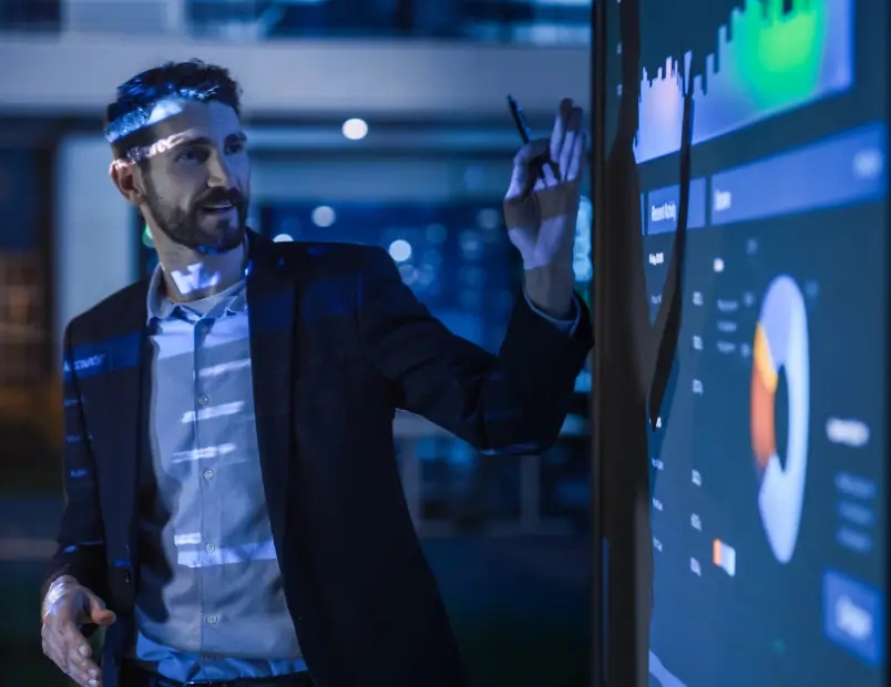 A medical device being programmed and tested for accuracy.